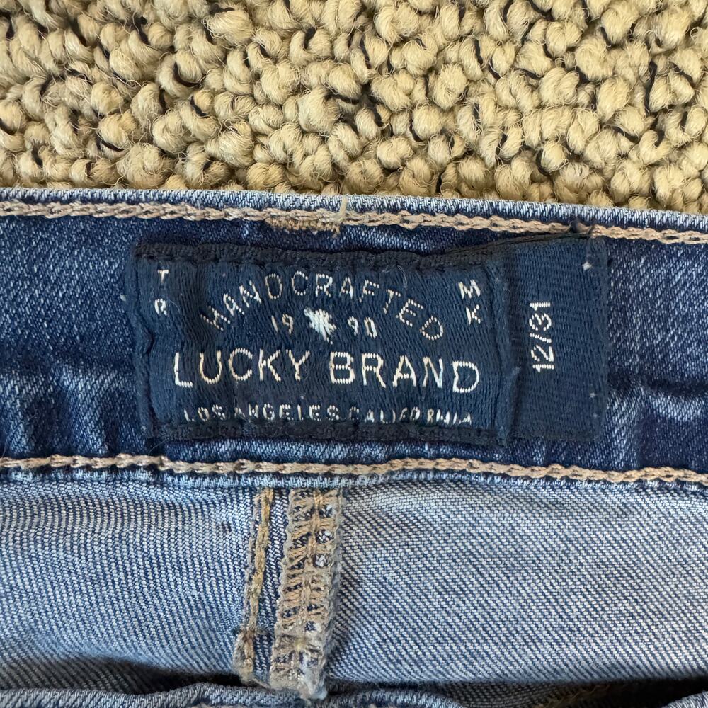 Lucky Brand Charlie Skinny Low Rise Blue Jeans US Women's 12/31 - Picture 4 of 8
